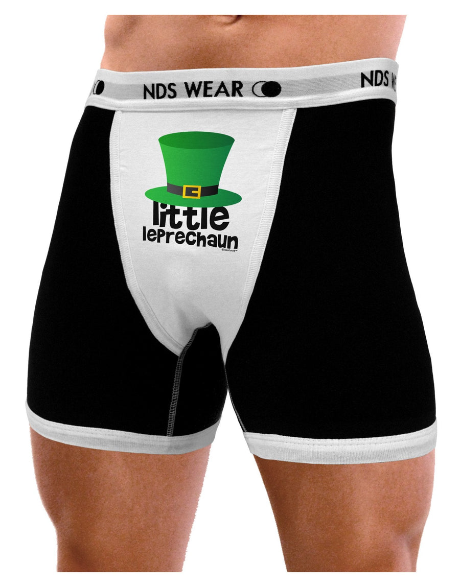 Little Leprechaun - St. Patrick&#8216;s Day Mens Boxer Brief Underwear by TooLoud-Boxer Briefs-TooLoud-Black-with-White-Small-NDS WEAR