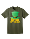 Little Leprechaun - St. Patrick's Day Adult Dark T-Shirt by TooLoud-Mens T-Shirt-TooLoud-Military-Green-Small-Davson Sales