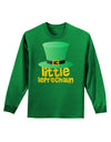 Little Leprechaun - St. Patrick's Day Adult Long Sleeve Dark T-Shirt by TooLoud-Clothing-TooLoud-Kelly-Green-Small-Davson Sales