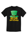 Little Leprechaun - St. Patrick's Day Childrens Dark T-Shirt by TooLoud-Childrens T-Shirt-TooLoud-Black-X-Small-Davson Sales