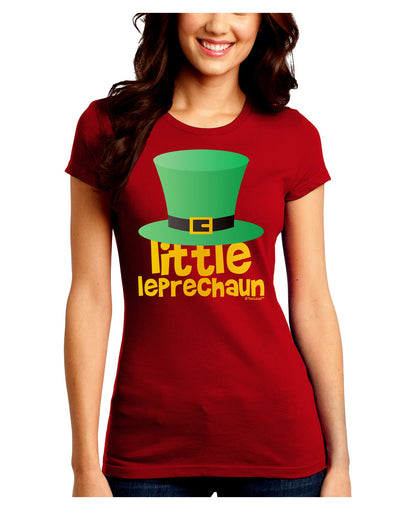 Little Leprechaun - St. Patrick's Day Juniors Crew Dark T-Shirt by TooLoud-T-Shirts Juniors Tops-TooLoud-Red-Juniors Fitted Small-Davson Sales