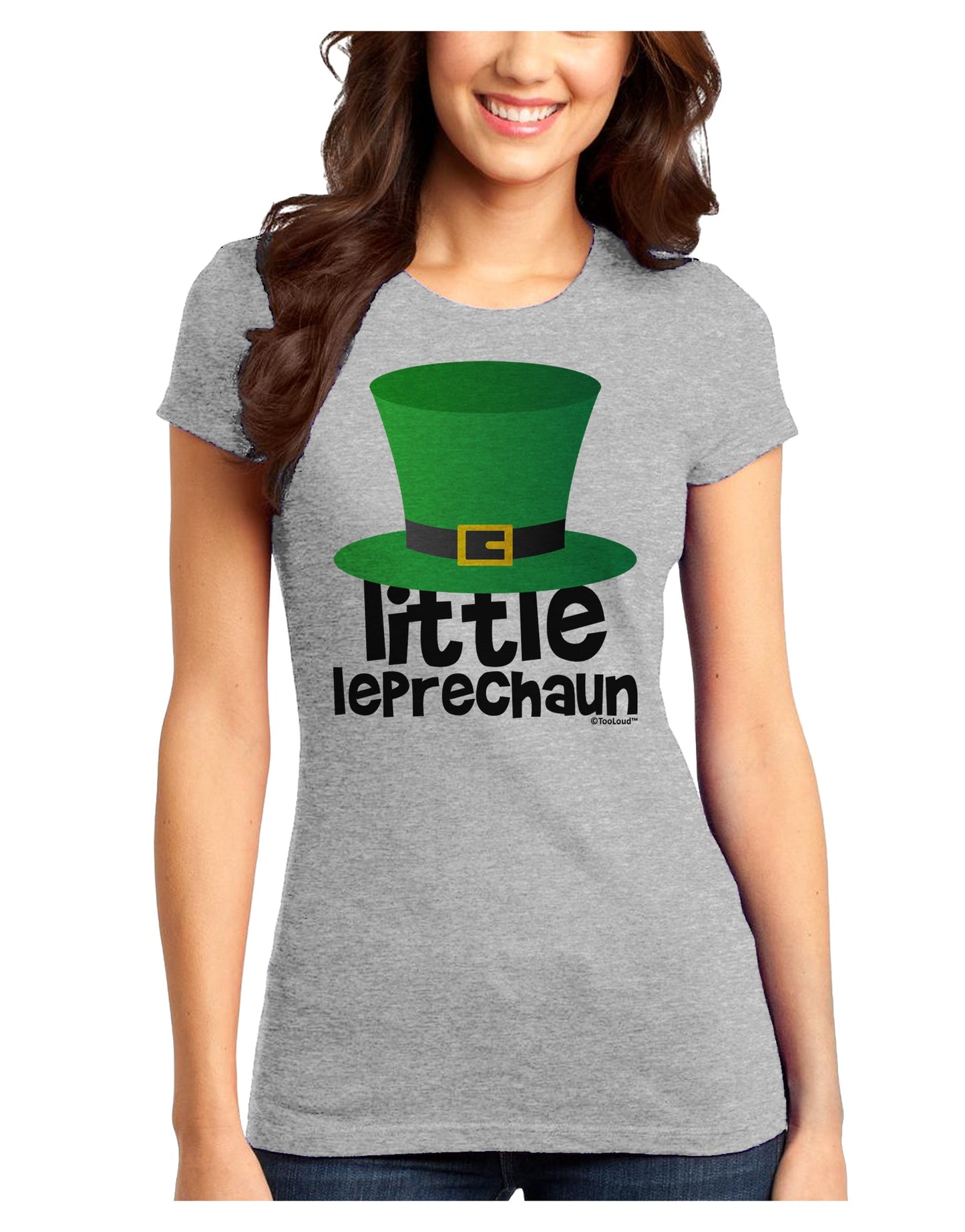 Little Leprechaun - St. Patrick's Day Juniors T-Shirt by TooLoud-Womens Juniors T-Shirt-TooLoud-Ash-Gray-Juniors Fitted X-Small-Davson Sales