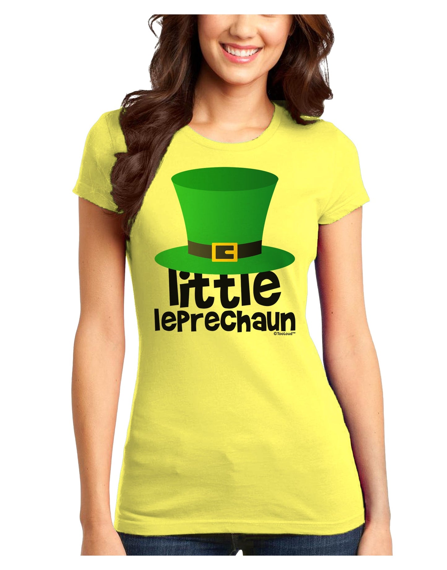 Little Leprechaun - St. Patrick's Day Juniors T-Shirt by TooLoud-Womens Juniors T-Shirt-TooLoud-Yellow-Juniors Fitted X-Small-Davson Sales