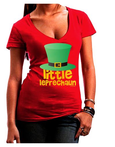 Little Leprechaun - St. Patrick's Day Juniors V-Neck Dark T-Shirt by TooLoud-Womens V-Neck T-Shirts-TooLoud-Red-Juniors Fitted Small-Davson Sales