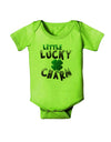 Little Lucky Charm Baby Romper Bodysuit-Baby Romper-TooLoud-Lime-06-Months-Davson Sales