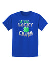 Little Lucky Charm Childrens Dark T-Shirt-Childrens T-Shirt-TooLoud-Royal-Blue-X-Small-Davson Sales