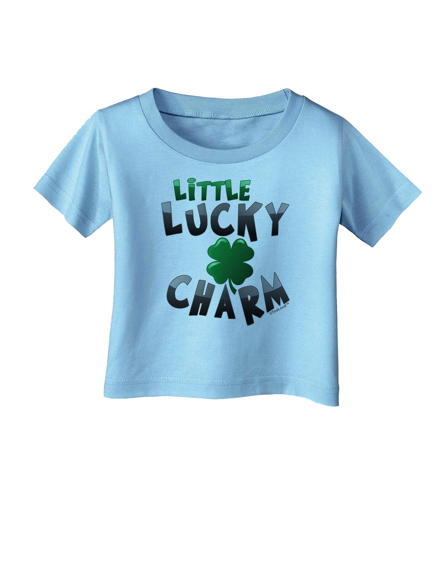 Little Lucky Charm Infant T-Shirt-Infant T-Shirt-TooLoud-Aquatic-Blue-06-Months-Davson Sales