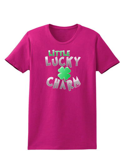 Little Lucky Charm Womens Dark T-Shirt-TooLoud-Hot-Pink-Small-Davson Sales