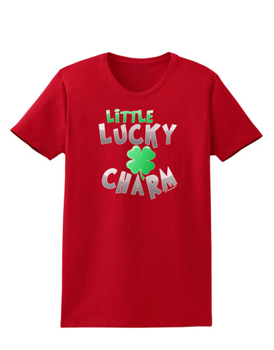 Little Lucky Charm Womens Dark T-Shirt-TooLoud-Red-X-Small-Davson Sales