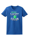 Little Lucky Charm Womens Dark T-Shirt-TooLoud-Royal-Blue-X-Small-Davson Sales