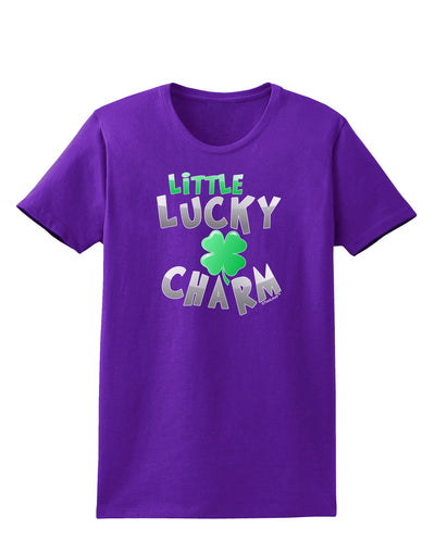 Little Lucky Charm Womens Dark T-Shirt-TooLoud-Purple-X-Small-Davson Sales