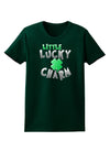 Little Lucky Charm Womens Dark T-Shirt-TooLoud-Forest-Green-Small-Davson Sales