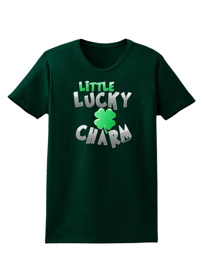 Little Lucky Charm Womens Dark T-Shirt-TooLoud-Forest-Green-Small-Davson Sales