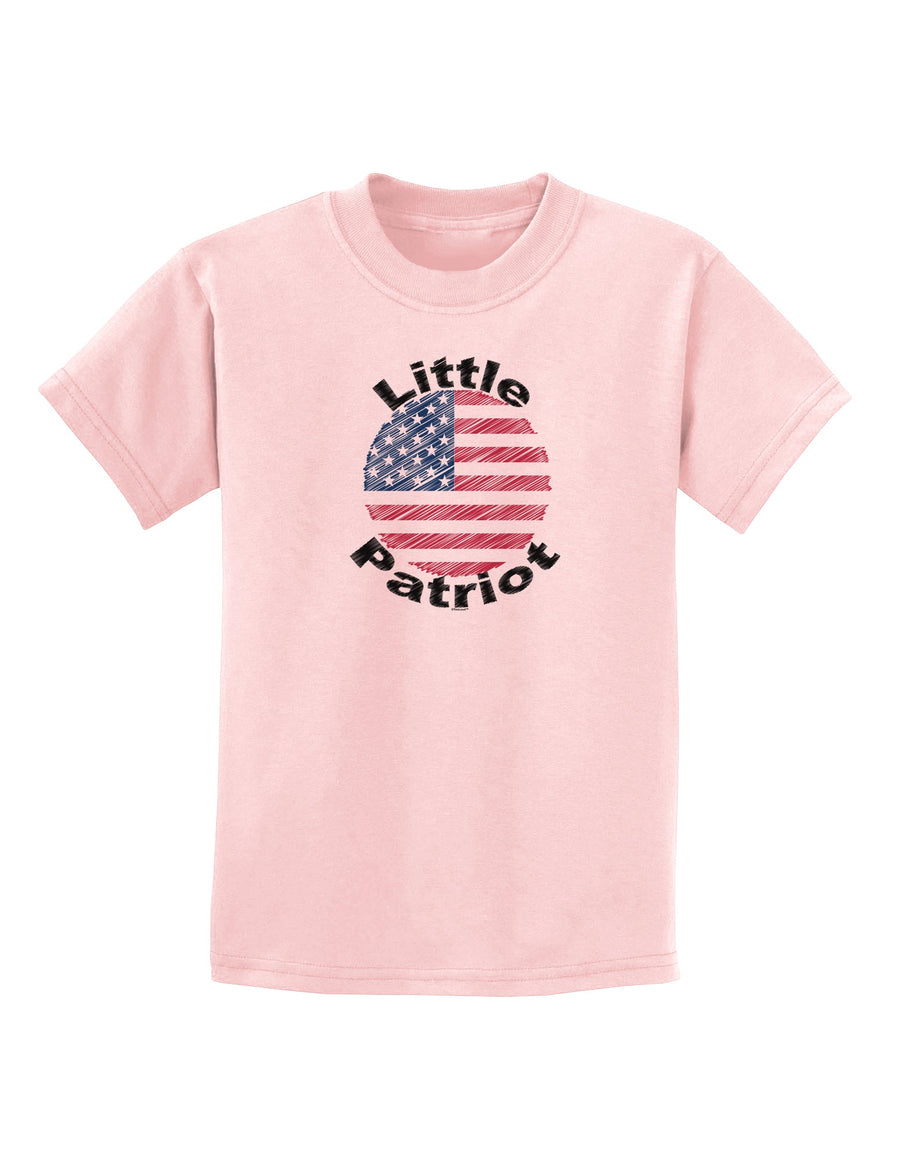 Little Patriot Scribble Childrens T-Shirt-Childrens T-Shirt-TooLoud-White-X-Small-Davson Sales