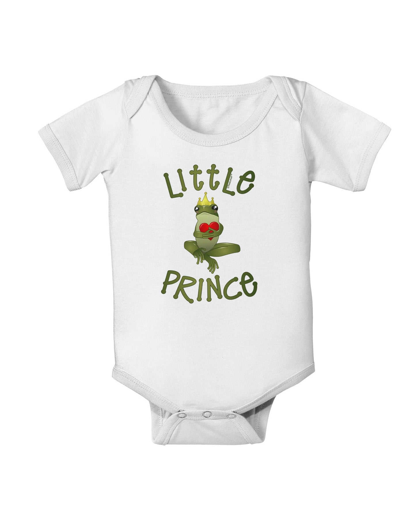 Little Prince Frog Baby Romper Bodysuit-Baby Romper-TooLoud-White-06-Months-Davson Sales