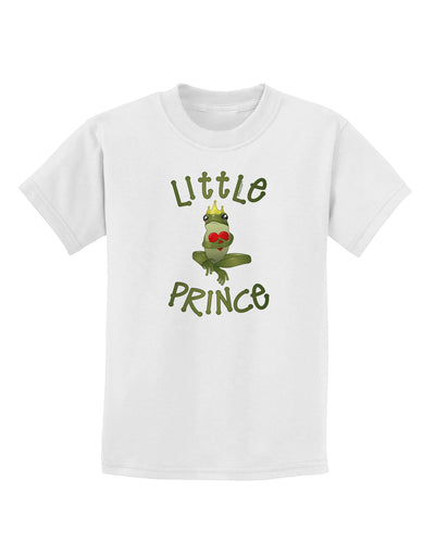 Little Prince Frog Childrens T-Shirt-Childrens T-Shirt-TooLoud-White-X-Small-Davson Sales