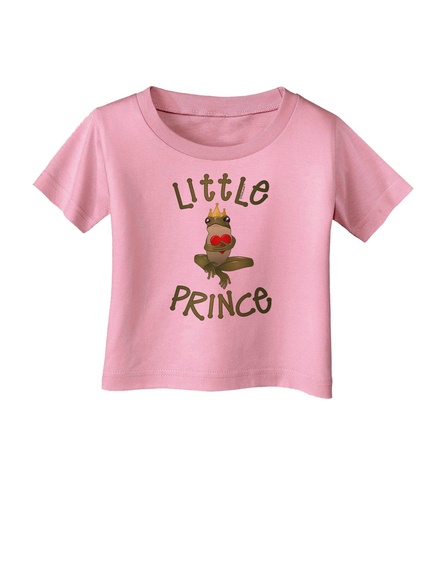 Little Prince Frog Infant T-Shirt-Infant T-Shirt-TooLoud-Candy-Pink-06-Months-Davson Sales