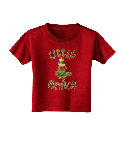 Little Prince Frog Toddler T-Shirt Dark-Toddler T-Shirt-TooLoud-Red-2T-Davson Sales