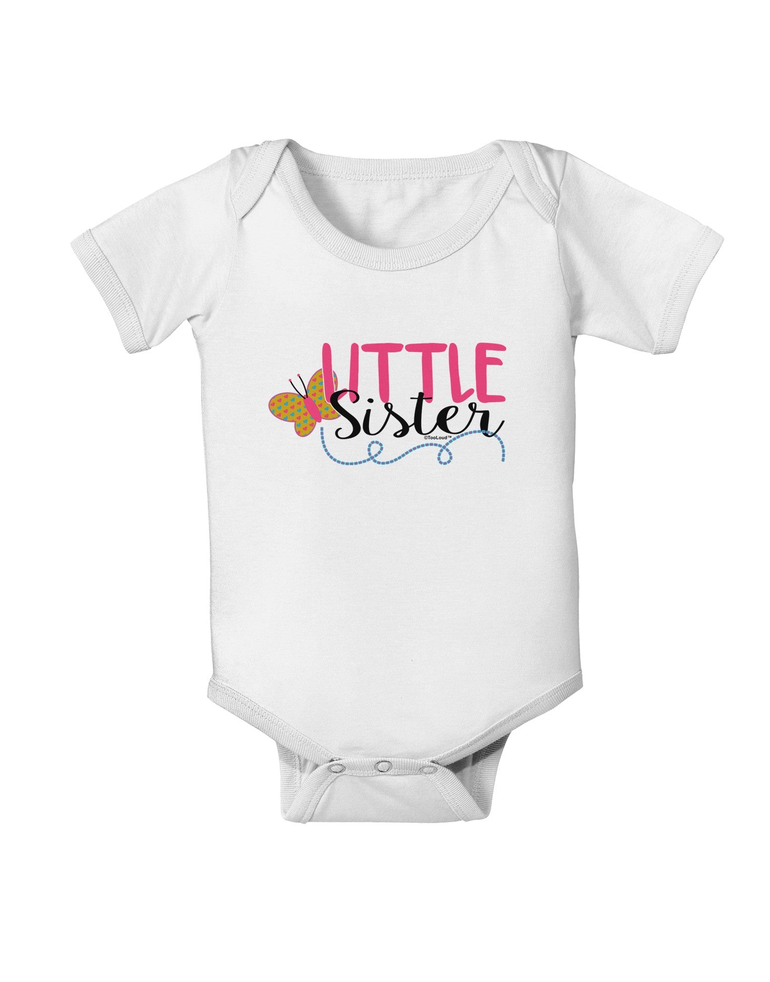 Little Sister Baby Romper Bodysuit-Baby Romper-TooLoud-White-06-Months-Davson Sales