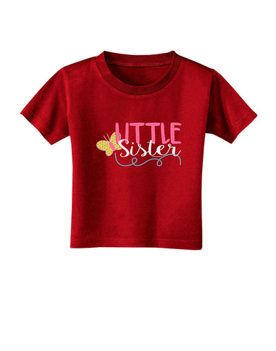 Little Sister Toddler T-Shirt Dark-Toddler T-Shirt-TooLoud-Red-2T-Davson Sales