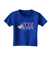 Little Sister Toddler T-Shirt Dark-Toddler T-Shirt-TooLoud-Royal-Blue-2T-Davson Sales