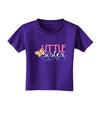 Little Sister Toddler T-Shirt Dark-Toddler T-Shirt-TooLoud-Purple-2T-Davson Sales