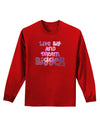 Live Big & Dream Bigger Adult Long Sleeve Dark T-Shirt-TooLoud-Red-Small-Davson Sales