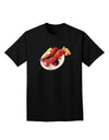 Lobster Plate Adult Dark T-Shirt-Mens T-Shirt-TooLoud-Black-Small-Davson Sales