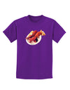 Lobster Plate Childrens Dark T-Shirt-Childrens T-Shirt-TooLoud-Purple-X-Small-Davson Sales