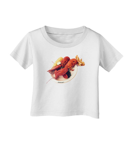 Lobster Plate Infant T-Shirt-Infant T-Shirt-TooLoud-White-06-Months-Davson Sales