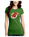 Lobster Plate Juniors Crew Dark T-Shirt-T-Shirts Juniors Tops-TooLoud-Kiwi-Green-Juniors Fitted Small-Davson Sales