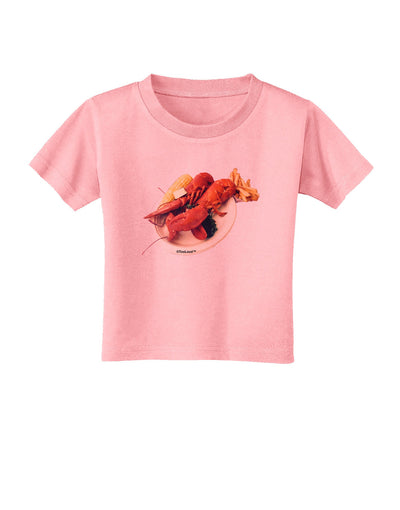 Lobster Plate Toddler T-Shirt-Toddler T-Shirt-TooLoud-Candy-Pink-2T-Davson Sales