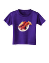 Lobster Plate Toddler T-Shirt Dark-Toddler T-Shirt-TooLoud-Purple-2T-Davson Sales