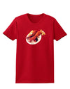 Lobster Plate Womens Dark T-Shirt-TooLoud-Red-X-Small-Davson Sales