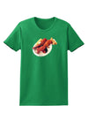 Lobster Plate Womens Dark T-Shirt-TooLoud-Kelly-Green-X-Small-Davson Sales