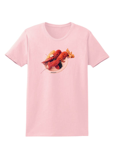 Lobster Plate Womens T-Shirt-Womens T-Shirt-TooLoud-PalePink-X-Small-Davson Sales