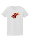 Lobster Plate Womens T-Shirt-Womens T-Shirt-TooLoud-White-X-Small-Davson Sales