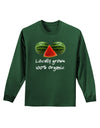 Locally Grown Organic Melons Adult Long Sleeve Dark T-Shirt-TooLoud-Dark-Green-Small-Davson Sales