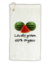 Locally Grown Organic Melons Micro Terry Gromet Golf Towel 11&#x22;x19-Golf Towel-TooLoud-White-Davson Sales