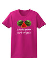 Locally Grown Organic Melons Womens Dark T-Shirt-TooLoud-Hot-Pink-Small-Davson Sales