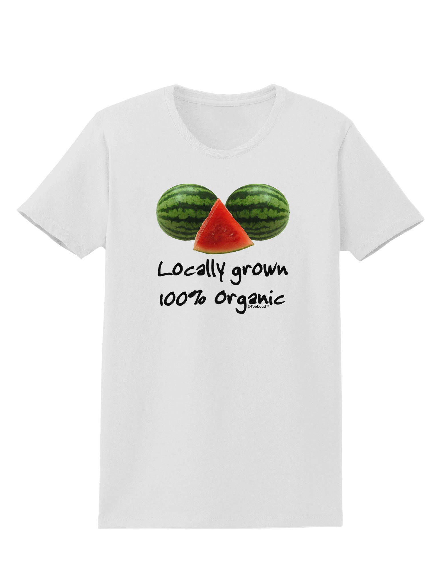 Locally Grown Organic Melons Womens T-Shirt-Womens T-Shirt-TooLoud-White-X-Small-Davson Sales
