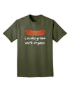 Locally Grown Organic Sausage Adult Dark T-Shirt-Mens T-Shirt-TooLoud-Military-Green-Small-Davson Sales