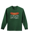 Locally Grown Organic Sausage Adult Long Sleeve Dark T-Shirt-TooLoud-Dark-Green-Small-Davson Sales