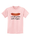 Locally Grown Organic Sausage Childrens T-Shirt-Childrens T-Shirt-TooLoud-PalePink-X-Small-Davson Sales