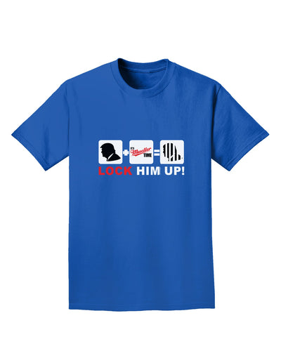 Lock Him Up Anti-Trump Funny Adult Dark T-Shirt by TooLoud-Mens T-Shirt-TooLoud-Royal-Blue-Small-Davson Sales