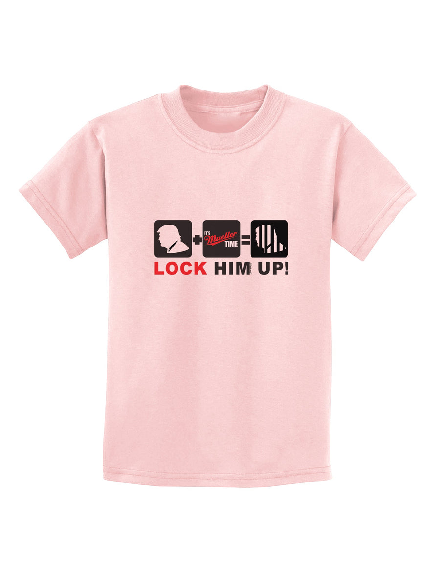 Lock Him Up Anti-Trump Funny Childrens T-Shirt by TooLoud-Childrens T-Shirt-TooLoud-White-X-Small-Davson Sales