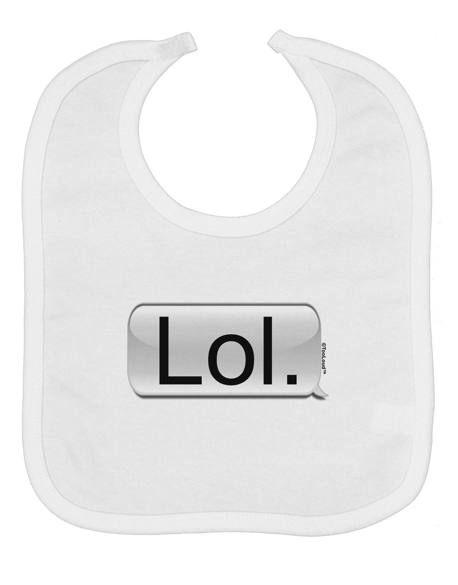 Lol Text Bubble Baby Bib