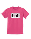 Lol Text Bubble Childrens Dark T-Shirt-Childrens T-Shirt-TooLoud-Sangria-X-Small-Davson Sales