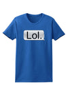 Lol Text Bubble Womens Dark T-Shirt-TooLoud-Royal-Blue-X-Small-Davson Sales