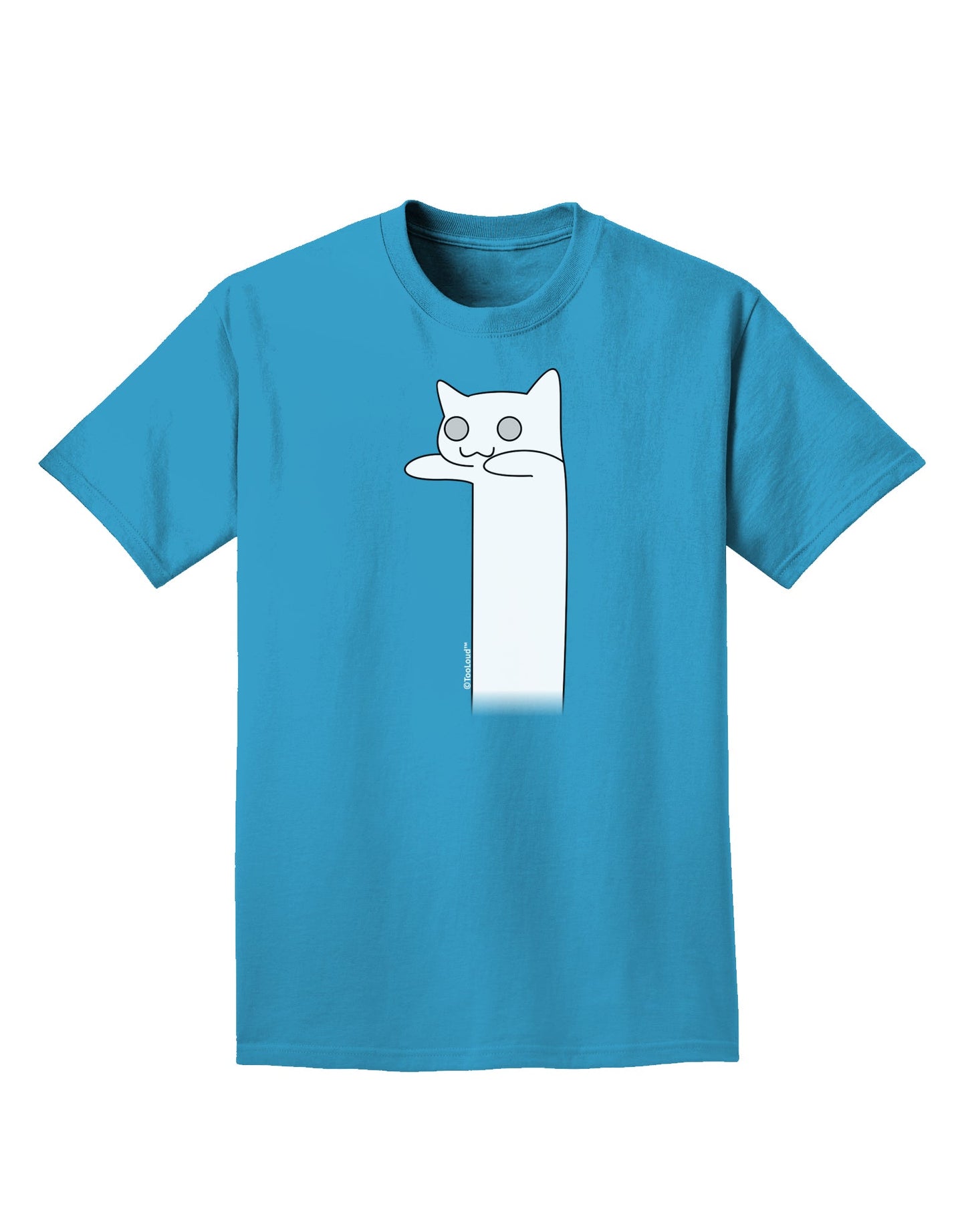 Longcat - Internet Humor Adult Dark T-Shirt by TooLoud-Mens T-Shirt-TooLoud-Turquoise-Small-Davson Sales